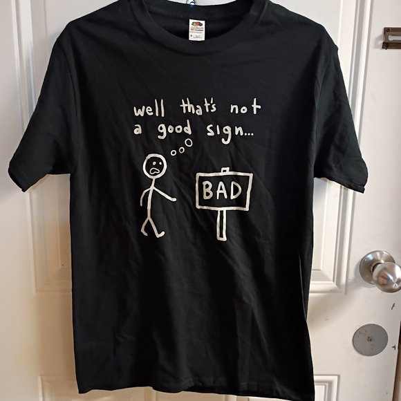 Amazon Other - 2/$10 Bad Sign Graphic Tee Size Small Unisex
